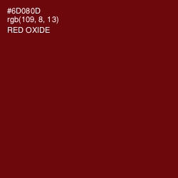 #6D080D - Red Oxide Color Image